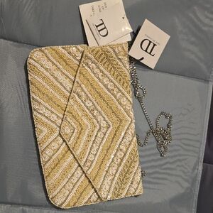 Elegant Gold and Cream Mini Bag